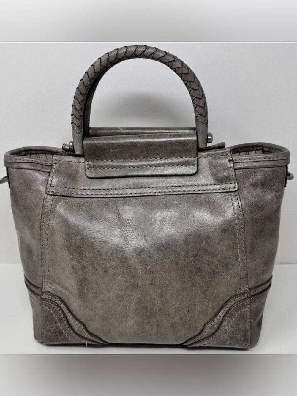 Frye Riviana Mini Tote in Ice Gray